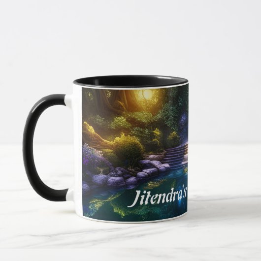 Mug Le thé du matin de Jitendra (Gauche)