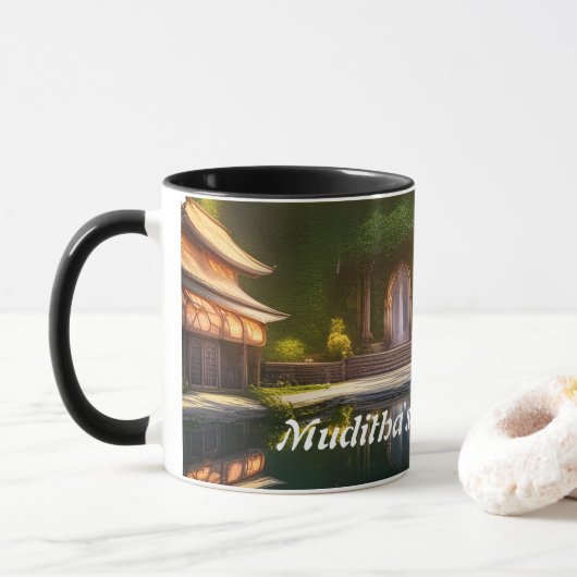 Mug Le thé du matin de Muditha (Avec donut)