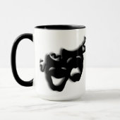 Mug Le théâtre attaque des masques de tragédie de (Gauche)