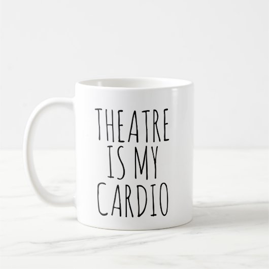 Mug Le Théâtre Est Mon Cardio Drôle Drame Dit (Gauche)