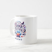 Mug Le thème du père du chien personnalisé (Devant gauche)