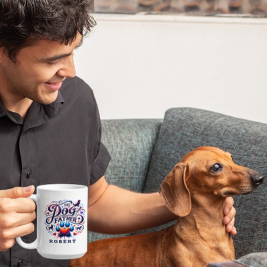 Mug Le thème du père du chien personnalisé