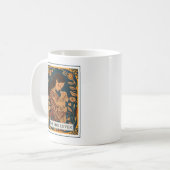 Mug Le thème du Tarot Amoureux des chiens (Devant gauche)