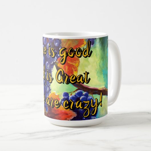 Mug Le thème du vin (Devant droit)