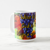 Mug Le thème du vin (Devant gauche)