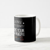 Mug Le thérapeute d'amant de maths pas résolvent pour (Devant droit)
