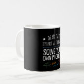 Mug Le thérapeute d'amant de maths pas résolvent pour (Devant gauche)