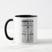 Mug Le thermomètre de jubilé de diamant de la vie (Gauche)