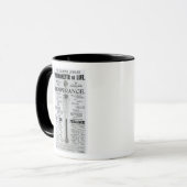 Mug Le thermomètre de jubilé de diamant de la vie (Devant gauche)