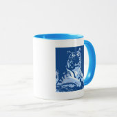 Mug Le tigre bleu (Devant droit)
