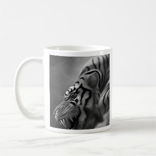 Mug Le tigre noir et blanc