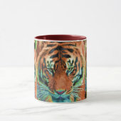 Mug Le Tigre Sauvage Reflet Big Cat Wildlife Art (Centre)