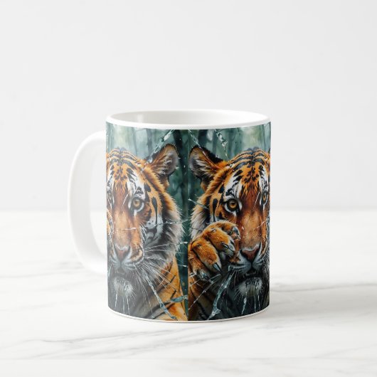 Mug Le tigre traverse (Devant gauche)