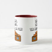 Mug Le toit est sur la Feu-Tasse (Centre)