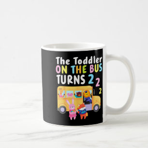 Mug Le Tout-Petit Dans Le Bus Fête Ses Deux Ans Animal