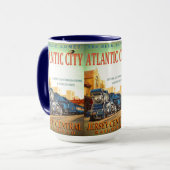 Mug Le train de voyageurs bleu de comète (Devant gauche)