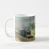 Mug Le train vapeur-transporté par bout du chemin de (Gauche)