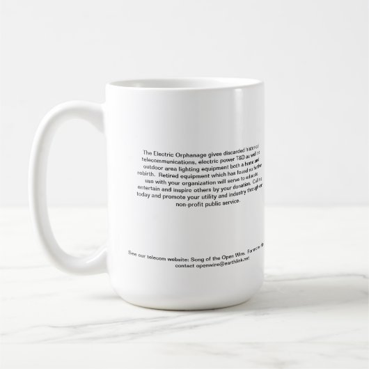 Mug Le "travail de neige " (Gauche)