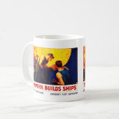 Mug Le Travail D'Équipe Construit Des Navires (Devant gauche)