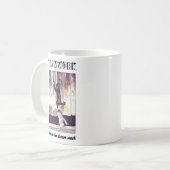 Mug Le Travail D'Équipe De Chats Amusants Fait Le Trav (Devant gauche)