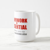 Mug Le travail d'équipe est essentiel (Devant droit)