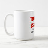 Mug Le travail d'équipe est essentiel (Gauche)