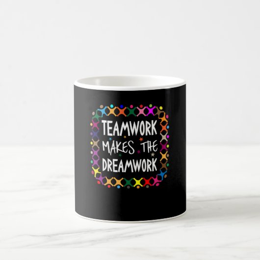Mug Le Travail D'Équipe Fait Du Dreamwork Sport Motiva (Centre)