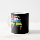 Mug Le Travail D'Équipe Fait Le Travail De Rêve (Devant gauche)