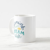 Mug Le Travail D'Équipe Fait Le Travail De Rêve (Devant gauche)