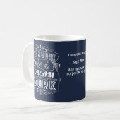 Mug Le Travail D'Équipe Motivationnel Fait De L'Entrep (Devant gauche)