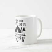 Mug Le travail est exactement ce que je fais entre les (Devant droit)