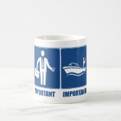 Mug Le Travail Est Important, La Pêche Est Importante (Centre)