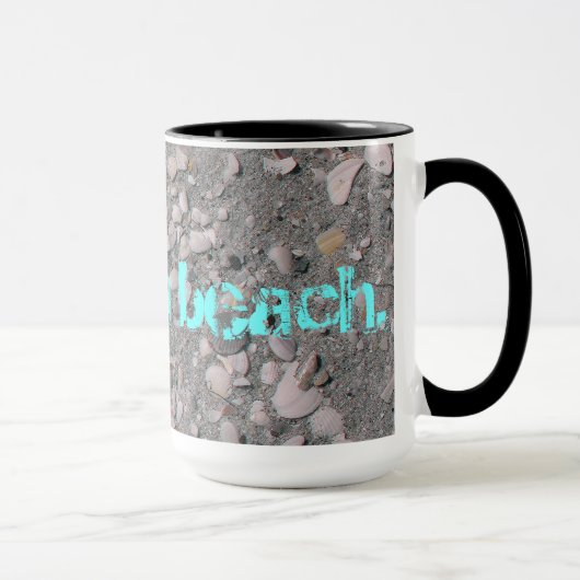 Mug Le travail est une plage. (Droite)