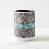 Mug Le travail est une plage. (Centre)