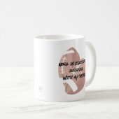 Mug Le travail interfère avec mon football (Devant droit)