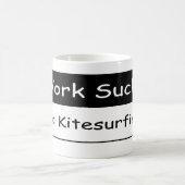Mug Le travail suce (Centre)