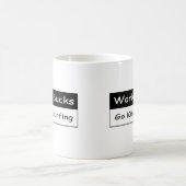 Mug Le travail suce (Centre)