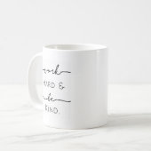 Mug Le travailler dur et soit aimable (Devant gauche)