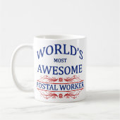 Mug Le travailleur postal le plus impressionnant du (Gauche)