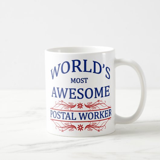 Mug Le travailleur postal le plus impressionnant du (Droite)
