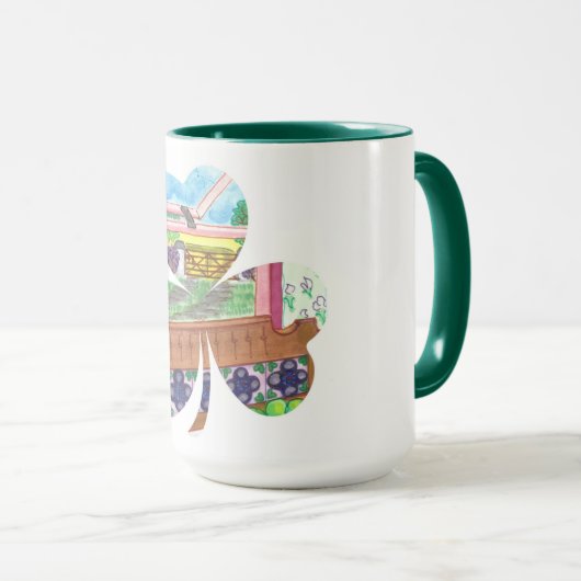 Mug Le trèfle irlandais (Devant droit)