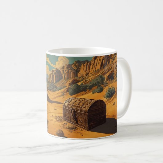 Mug Le trésor perdu dans le désert (Devant droit)
