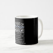 Mug Le triathlon font ceci pourquoi I faisant ceci des (Devant droit)