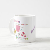 Mug Le Tricot Élégant Est Le Meilleur (Devant gauche)
