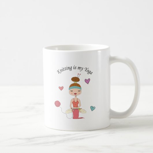 Mug Le tricot est mon yoga (Droite)