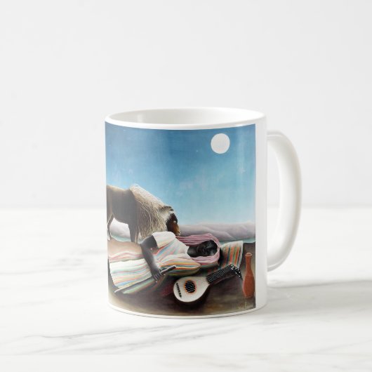 Mug Le Tsigane endormi, Henri Rousseau (1897) (Devant droit)