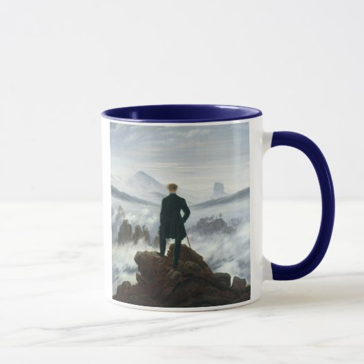 Mug Le vagabond au-dessus de la mer du brouillard, (Droite)