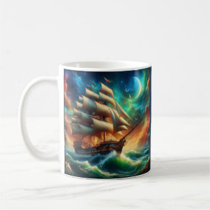 Mug Le vaisseau fantôme Lady Lovibond dans une tempête