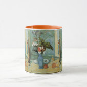 Mug Le Vase bleu (Fleurs et Fruits) de Paul Cézanne (Centre)