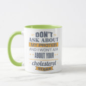 Mug Le végétalien ne posent pas des questions sur ma (Gauche)